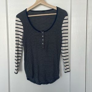 J Crew Ribber Striped Shirt
